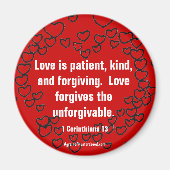 Christliche Zitate Inspiration Magnet (Vorne)