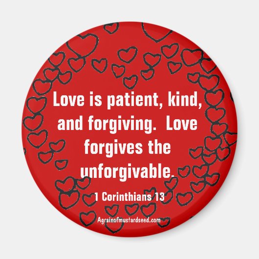 Christliche Zitate Inspiration Magnet (Vorne)