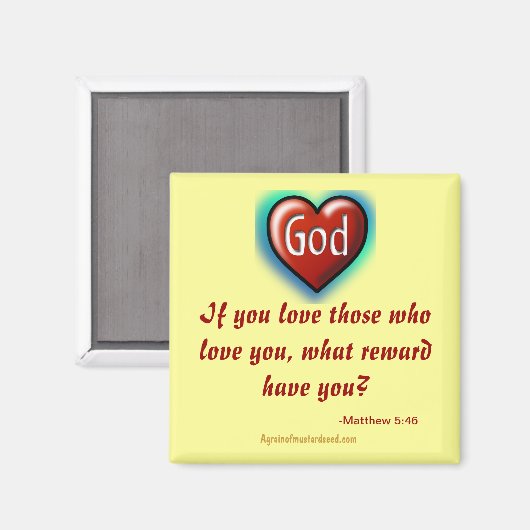 Christliche Zitate Inspiration Magnet (Vorderseite/Rückseite)