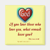 Christliche Zitate Inspiration Magnet (Vorne)