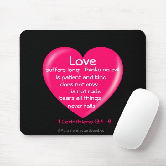 Christliche Zitate Inspiration Mousepad (Mit Mouse)