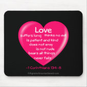 Christliche Zitate Inspiration Mousepad (Vorne)