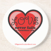 Christliche Zitate Inspiration Sandstein Untersetzer (Vorne)