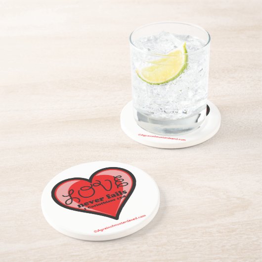 Christliche Zitate Inspiration Sandstein Untersetzer (Seite)