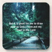 Christliche Zitate Inspiration Untersetzer (Vorderseite)