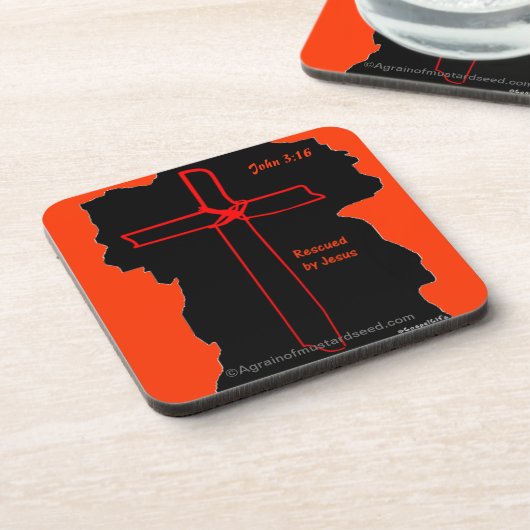 Christliche Zitate Inspiration Untersetzer (Linke Seite)