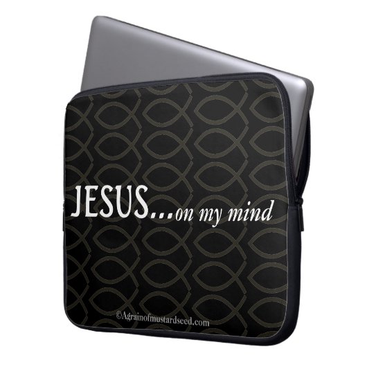 Christliche Zitate Laptopschutzhülle (Vorderseite Links)