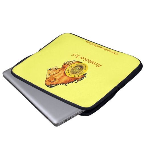 Christliche Zitate Laptopschutzhülle (Vorne Knopf)