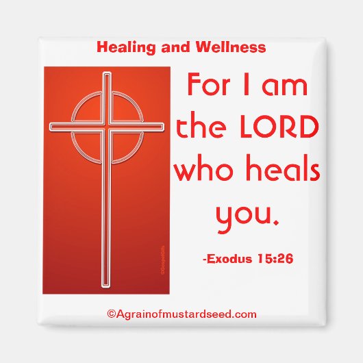 Christliche Zitate Magnet (Vorne)