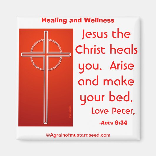 Christliche Zitate Magnet (Vorne)