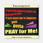 Christliche Zitate Magnet (Vorne)