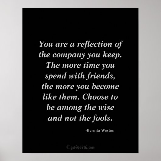 Christliche Zitate Poster (Vorne)