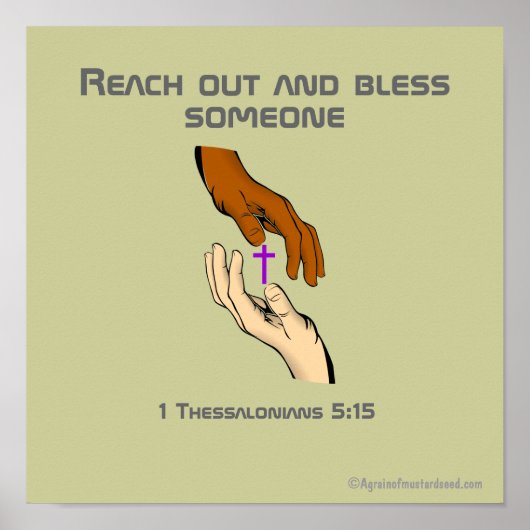 Christliche Zitate Poster (Vorne)