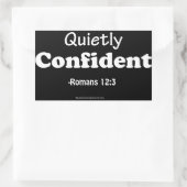 Christliche Zitate Rechteckiger Aufkleber (Tasche)