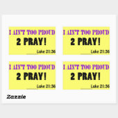 Christliche Zitate Rechteckiger Aufkleber (Blatt)