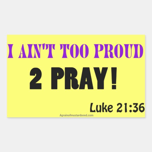 Christliche Zitate Rechteckiger Aufkleber (Vorderseite)