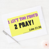 Christliche Zitate Rechteckiger Aufkleber (Umschlag)