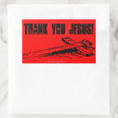 Christliche Zitate Rechteckiger Aufkleber (Tasche)