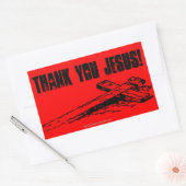 Christliche Zitate Rechteckiger Aufkleber (Umschlag)