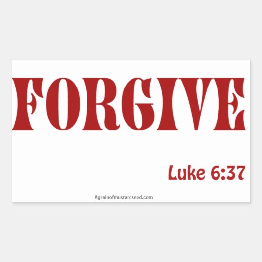 Christliche Zitate Rechteckiger Aufkleber (Vorderseite)