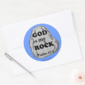 Christliche Zitate Runder Aufkleber (Umschlag)