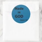 Christliche Zitate Runder Aufkleber (Tasche)