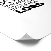 Christliche Zitate über den Glauben Poster (Ecke)