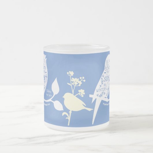 Christliche Zitatvögel Mattglastasse (Mittel)