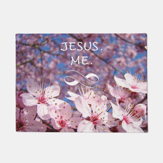 Christliche Zuhausegeschenke Tür-Matte Jesus ich Fußmatte (Vorderseite)