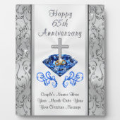 Christlichen 65 Jahre Geschenke zum Hochzeitstag Fotoplatte (Vorderseite)