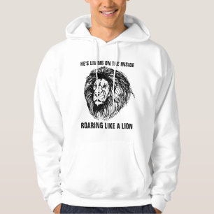 Christlichen T - Shirt, ER LEBT AUF DEM INNENROARI Hoodie