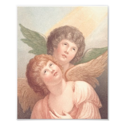 Christlichen zwei Cherubs in Ost-Orthodox Fotodruck (Vorne)