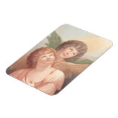 Christlichen zwei Cherubs in Ost-Orthodox Magnet (Linke Seite)
