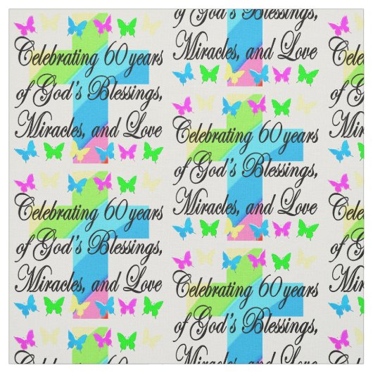 CHRISTLICHER 60. GEBURTSTAG STOFF (Muster)