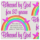 CHRISTLICHER 80. GEBURTSTAG STOFF (Nahaufnahme)