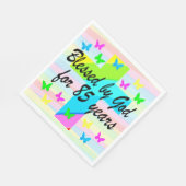 CHRISTLICHER 85. GEBURTSTAG NAPKINS SERVIETTE (Ecke)