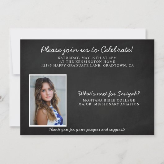 Christlicher Abschluss Bible Verse isaiah 40 Foto Einladung (Rückseite)