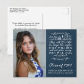 Christlicher Abschluss Bible Verse Isaiah 40 Foto Postkarte (Vorne/Hinten)