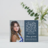 Christlicher Abschluss Bible Verse Isaiah 40 Foto Postkarte (Stehend Vorderseite)