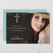 Christlicher Abschluss Foto I kann alles tun Ankündigung (Vorne/Hinten)