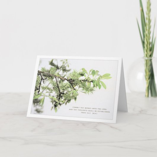 Christlicher Abschluss-Grußkarte für Bibelverse Karte (Vorderseite)