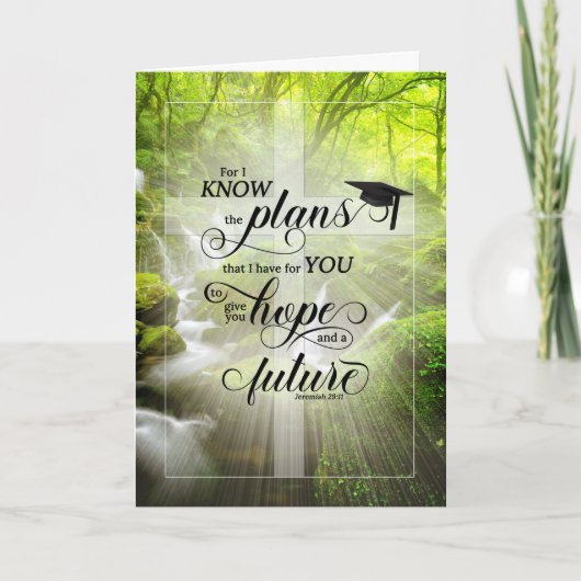 Christlicher Abschluss Herzlichen Glückwunsch Fore Karte (Vorderseite)