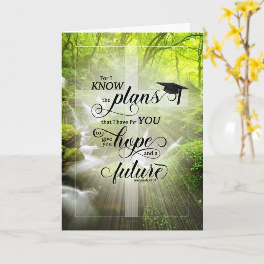 Christlicher Abschluss Herzlichen Glückwunsch Fore Karte (Gelbe Blume)