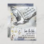 Christlicher Abschluss Save the Date Ankündigungspostkarte (Vorne/Hinten)