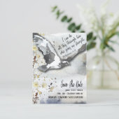 Christlicher Abschluss Save the Date Ankündigungspostkarte (Stehend Vorderseite)