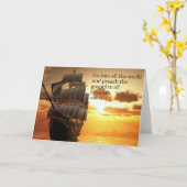 Christlicher Abschluss und Ordination Karte (Gelbe Blume)