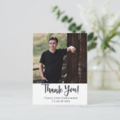 Christlicher Abschluss Vielen Dank Typografie Postkarte (Stehend Vorderseite)