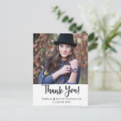 Christlicher Abschluss Vielen Dank Typografie Postkarte (Stehend Vorderseite)