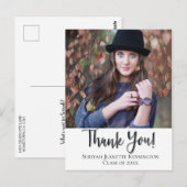 Christlicher Abschluss Vielen Dank Typografie Postkarte (Vorne/Hinten)