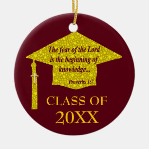 Christlicher Absolvent Keramik Ornament